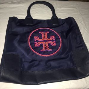 TORY BURCH : ELLA BEADED LOGO TOTE